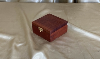 PSTRB 22013-L6435 - Small Wooden Trinket Box with Burgundy lining -Western  Australian Jarrah SOLD