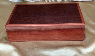 PMLKB 2405-L2055 - Premium Medium Large Jarrah Keepsake Box - Hand made in Australia