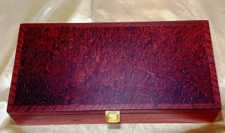 PLRKB 242507-L3652 - Large Jarrah Burl Jewellery or Keepsake Box - Hand Made in Australia