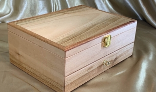 LEDSTD 25003-L4374 - Limited Edition Jewellery Box with Bottom Drawer - Australian Yellow Tingle SOLD