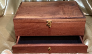 PJBDT 25001-L4349 - Premium Extra Large Wooden Jewellery Box with Drawer and Tray SOLD