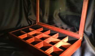 Custom Made Jarrah Tie Display Box - Made Previously