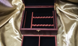 Jarrah Pen Storage Box with Removable Tray
