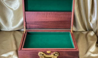Example of  Custom Made A4 Document Box Jarrah with Brass Handle