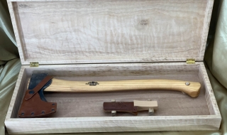 Custom Made Australian Blackbutt "Hatchet Box"