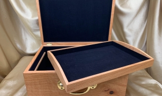 Custom Made Blackbutt Document Box with Removable Internal Tray