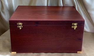 Custom Made Large Jarrah Chest / Babyt Box