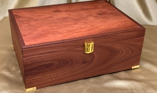 Custom Made Wooden A4 Document Box hand crafted from Australian Pink Jarrah 