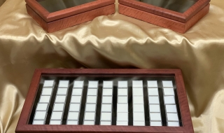 Custom Made Jarrah Pearl Display Cases  