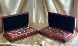 Custom Made Jarrah Boxes to hold and display a Coin Collections 
