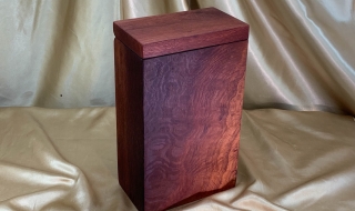 Custom Made Wooden Upright Human Cremation Box - Hand Made in Australia 