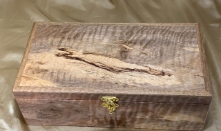 Custom Made Australian Salmon Gum Jewellery Box with Tray 