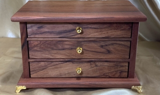 LEDMD3 25025-L4988  - Limited Edition Jewellery Box with 3 Drawers - Made from WA Peppermint 