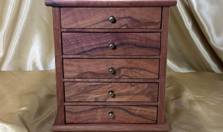 LEDMD5 25033-L5132 - Limited Edition 5 Drawer Wooden Jewellery Box - Australian Peppermint 