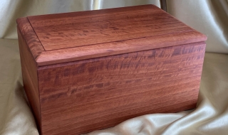 Custom Made Classic Jarrah Human Cremation Box 