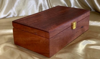 PJBT 25096-L6388 - Premium Australian Jarrah Timber Jewellery Box with Removable Tray SOLD