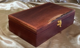 PLKB 251016-L6939 - Premium Deep Wooden Keepsake Box - Handcrafted Australian Jarrah