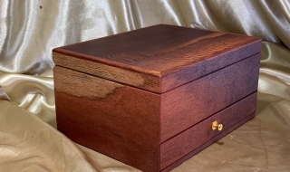 PJBD 251101-L6817 - Premium Handcrafted Wooden Jewellery Box with Bottom Drawer -  SOLD