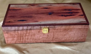 LEDJBT 260101-L7414 - Limited Edition Wooden Jewellery Box with Tray - Australian "Pink" Jarrah SOLD