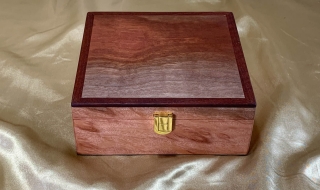 PMSTB 2601083-7444 - Premium Medium Small Wooden Trinket / Treasure Box - Australian Jarrah SOLD
