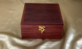 PMSTB 2601085-L7456 - Premium Medium Small Jarrah Treasure / Trinket Box SOLD