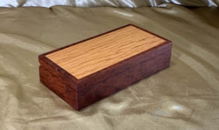 PSTB 2604T5-L8368 - Premium Small Jarrah and Sheoak Wooded Trinket / Treasure Box SOLD