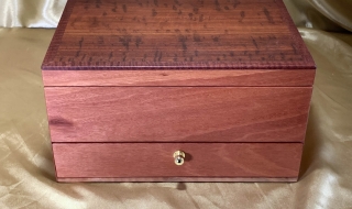 PJBD 2605D1-L9068 - Premium Australian Jarrah Jewellery Box with Bottom Drawer SOLD