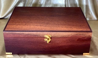 A4DB 2607A1-L9845 - Limited Edition A4 Document Box with Removable Tray - Handcrafted from Australian Woody Pear
