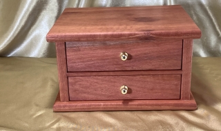 LED2D 2607192D2-L9966 - Limited Edition Handcrafted 2 Drawer Wooden Jewellery Box SOLD