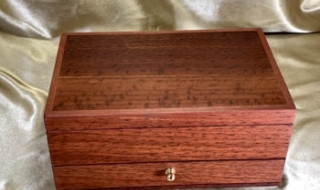 PJBDT 261002-L1318 - Premium Wooden Jewellery Box with Drawer AND Tray - Australian Jarrah SOLD